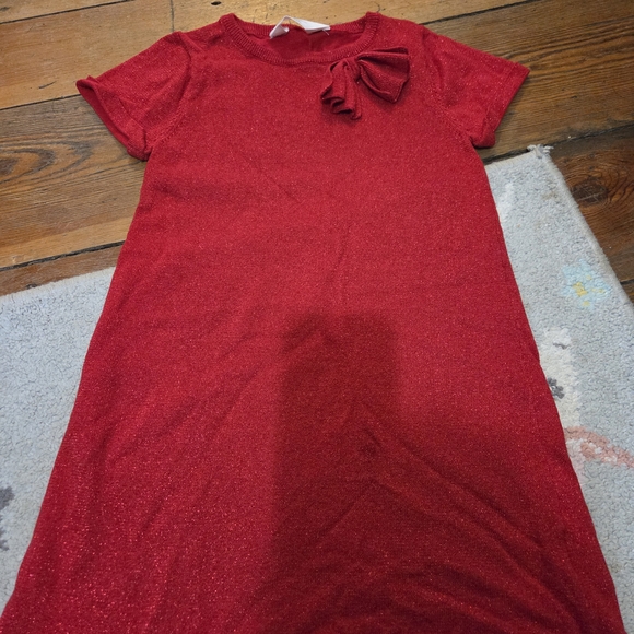 H&M Red Glitter Kids Formal Dress - Picture 1 of 2